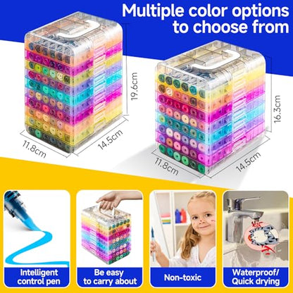 Fine&Soft Tip Acrylic Paint Markers Pen Set (48 Count)