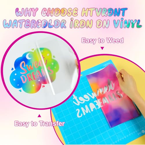 Tie Dye HTV Heat Transfer Vinyl (11 Count)
