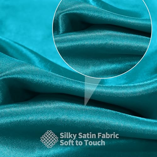 Teal Satin Fabric