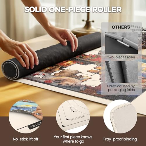 1500 Pieces 46" x 26 "Puzzle Mat Roll Up