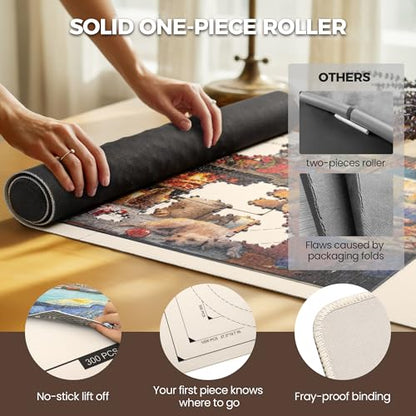 1500 Pieces 46" x 26 "Puzzle Mat Roll Up