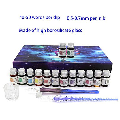 Glass Dip Calligraphy Pen Set (2 Count)
