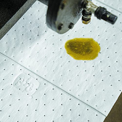 Oil Mat - Oil-Only Absorbent - 100 Pads per Dispenser Box - 15" x 20" - Absorbs Up to 28 Ounces - Heavyweight - MAT440 (100 Count)