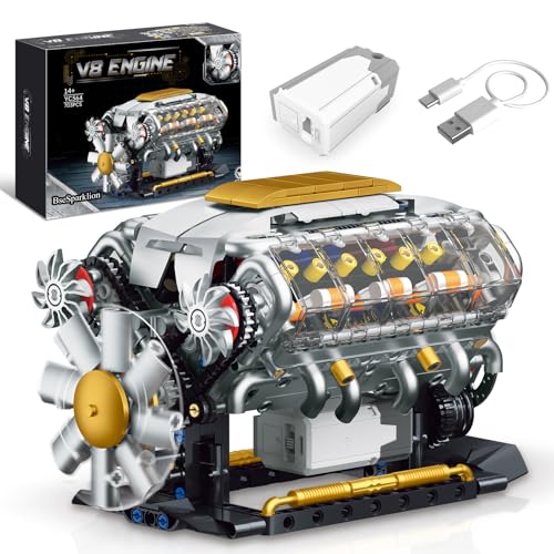 V8 Engine Model Kit that Runs