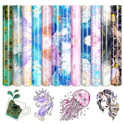 Watercolor Marble Heat Transfer Vinyl