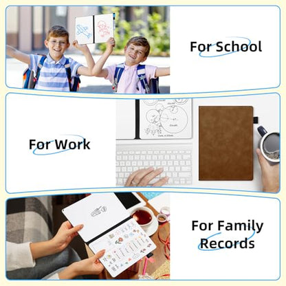 Portable Dry Erase Whiteboard Notebook