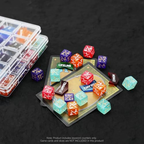 108PCS 12mm MTG Counter Dice +1