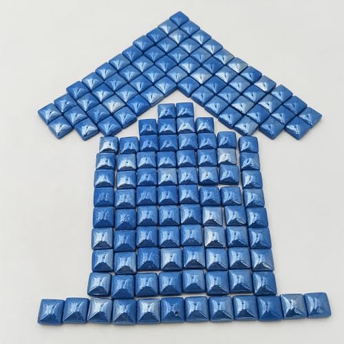 1.1lb Crystal Glass Mosaic Tiles for Crafts (150 Count)