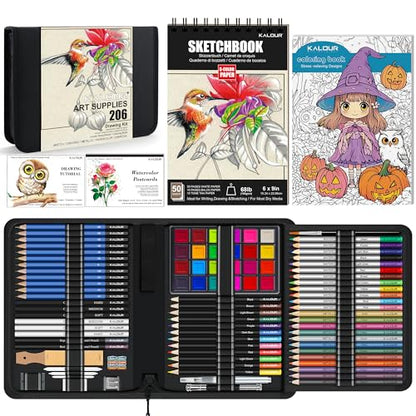 206 Drawing Set Sketching Kit (206 Count)