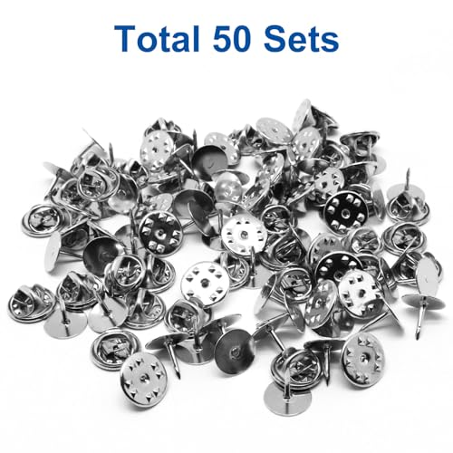 50 Set Pin Backs (50 Count)