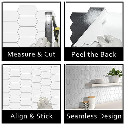 10 Sheet Peel and Stick Backsplash (9.68 Sq Ft)