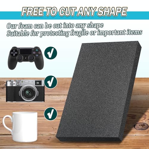 Black Packing Foam Sheets (8 Count)