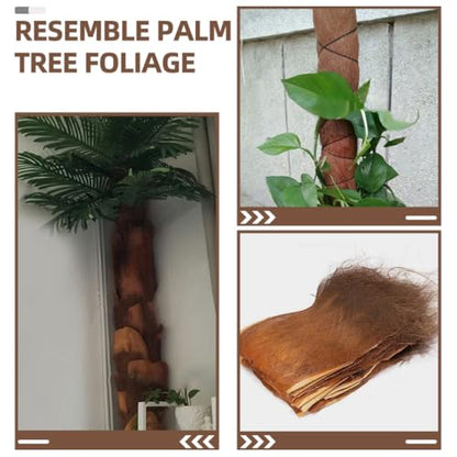 5Pcs Simulated Palm Tree Bark Sheets 19.68X11.81Inch Artificial Palm Bark Wraps for Garden Decor Home Display Landscaping Accessories