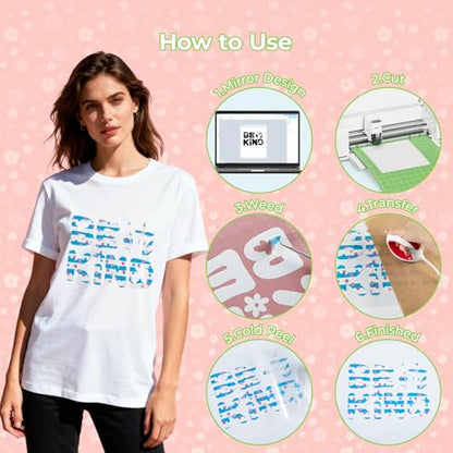 Floral HTV Heat Transfer Vinyl