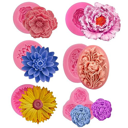 6 Pack Flower Mold