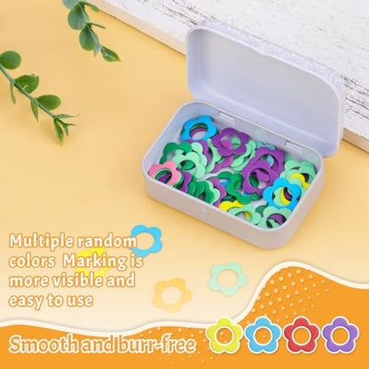Flower Metal Stitch Markers (50 Count)