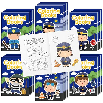 Police Coloring Books for Kids (24 Count)