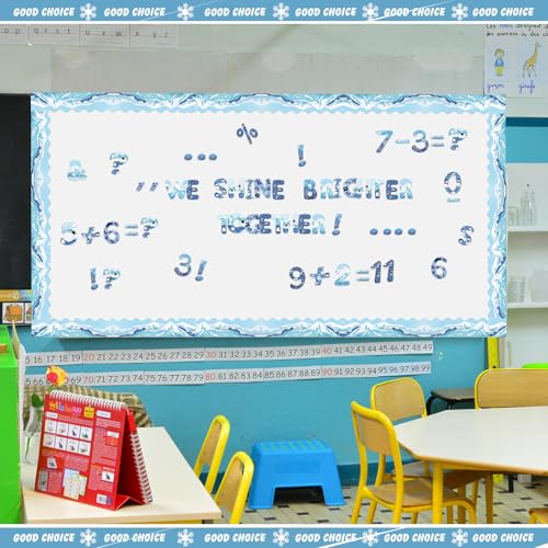 221 Pcs Winter Bulletin Board Letters School Chalkboard (225 Count)