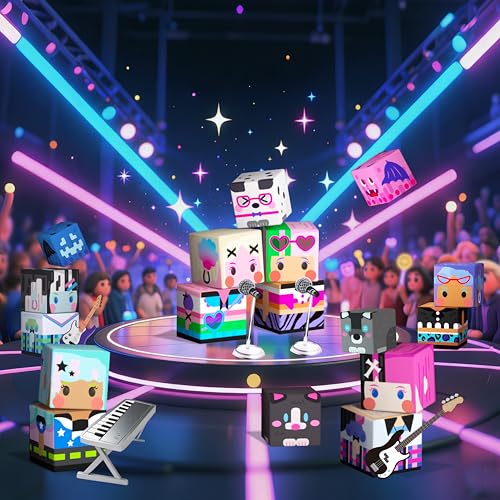 200PCS Magnetic Building Blocks Band Stage with Figures for Girl 3+ (200 Count)