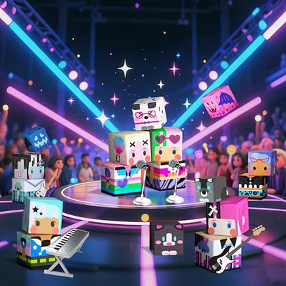 200PCS Magnetic Building Blocks Band Stage with Figures for Girl 3+ (200 Count)