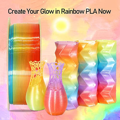 Natural Rainbow PLA 3D Filament (35.2 Ounce)
