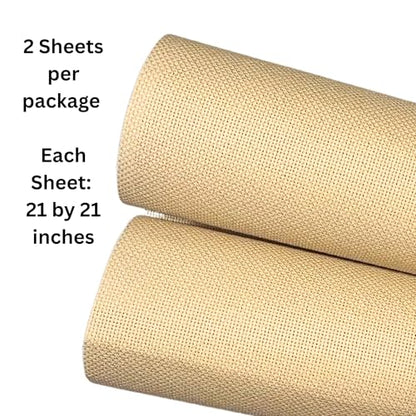 2 Sheets of Wheat 14 Count Aida Cloth