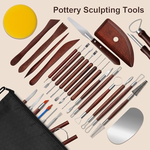 31 Pcs Polymer Clay Sculpting Tools Kit for Adults