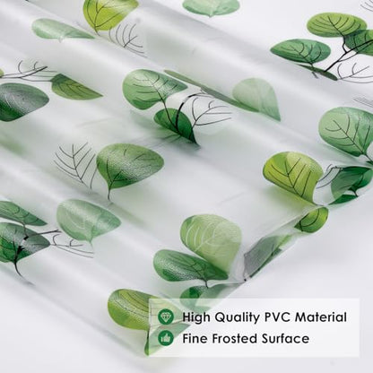 Eucalyptus Leaves Stained Glass Window Film 35.4'' x 78.7''