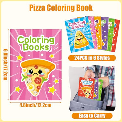 Pizza Coloring Book (24 Count)