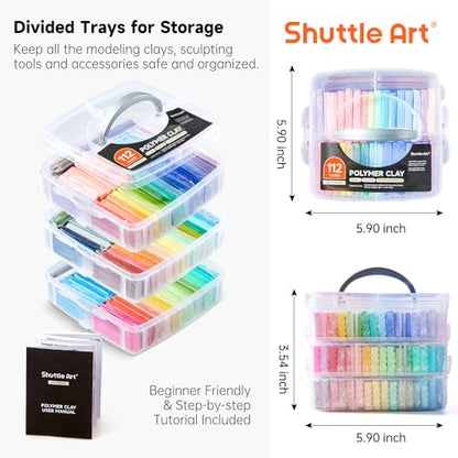 112 Colors Polymer Clay Kit (112 Count)