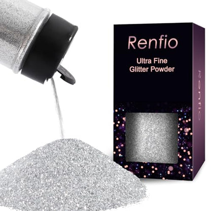 Ultra Fine Glitter Powder Metallic Resin Glitter 2.11 Oz
