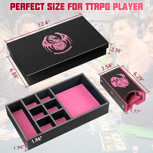 DND Dice Tray & Tower Storage Box