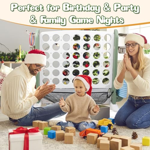 Giant 4 in-A-Row Connect Game Set, White