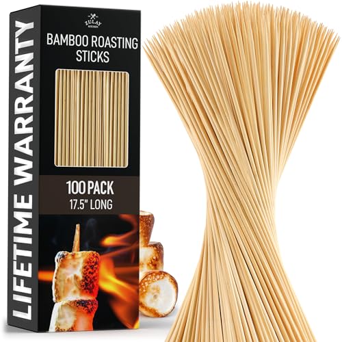 100 Pack Bamboo Wooden Skewers (100 Count)