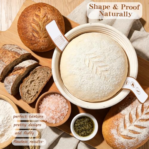 Sourdough Starter Kit with Banneton Proofing Basket (2 Count)