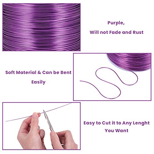 20 Gauge 770FT Aluminum Wire Anodized Jewelry Craft Making Beading Floral Colored Aluminum Craft Wire for Halloween Decoration (770 Foot)