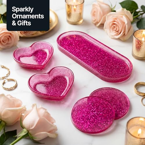Craft Glitter Shaker Dark Rose Pink 130g Ultrafine (4.5 Ounce)