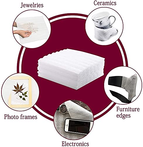 12”x12” Foam Wrap Sheets for Packing Moving Supplies (50 Count)