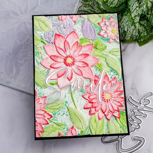 3D Embossing Folders Lotus for DIY Scrapbooking Photo Album Card Paper Craft Decoration for Card Making