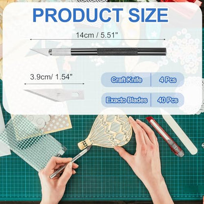 4 Pcs Exacto Knife (44 Count)