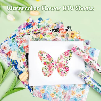 Floral Heat Transfer Vinyl (11 Count)