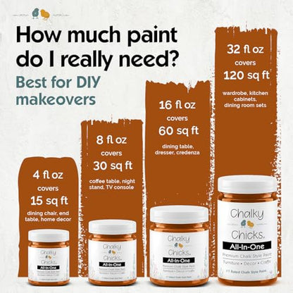 Acorn 4 Fl Oz Chalk Paint for Furniture No Sanding All in One