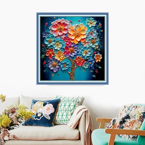 Stamped Cross Stitch Kits Full Range of Embroidery Needlework Starter Kits for Beginners Adults 11CT Embroidery Patterns Art Crafts DIY Needlepoint Kits