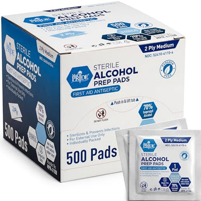 Sterile Alcohol Prep Pads (400 Count)