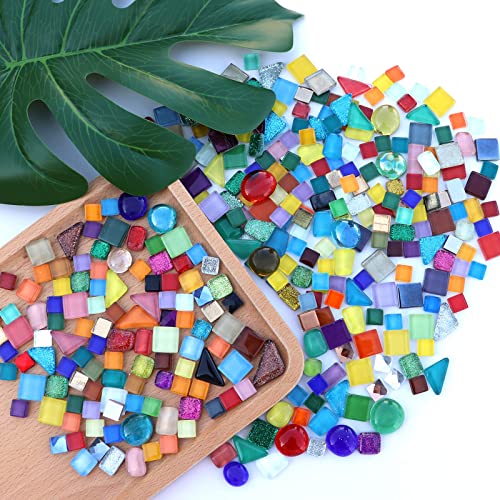 Assorted Colors Irregular Crystal Mosaic Tiles (9 Ounce)