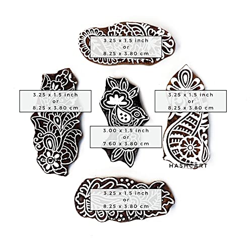 Wooden Stamps for Block Printing on Fabric