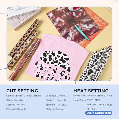 Leopard HTV Heat Transfer Vinyl (11 Count)