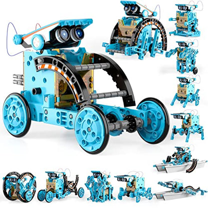 12-in-1 STEM Solar Robot Kit Toys Gifts for Kids 8 9 10 11 12 13 Years Old, Educational Building Science Experiment Set Birthday for Kids Boys Girls