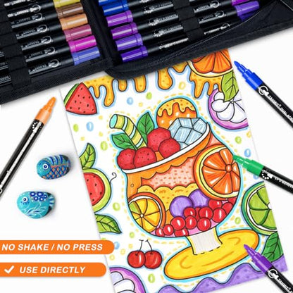 48 Colors Acrylic Paint Markers (48 Count)