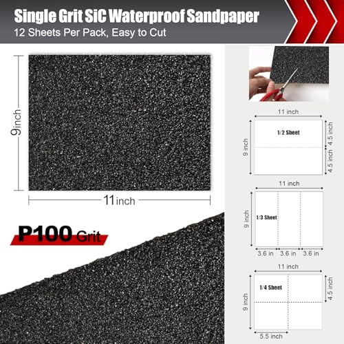 100 Grit Wet Dry Sandpaper